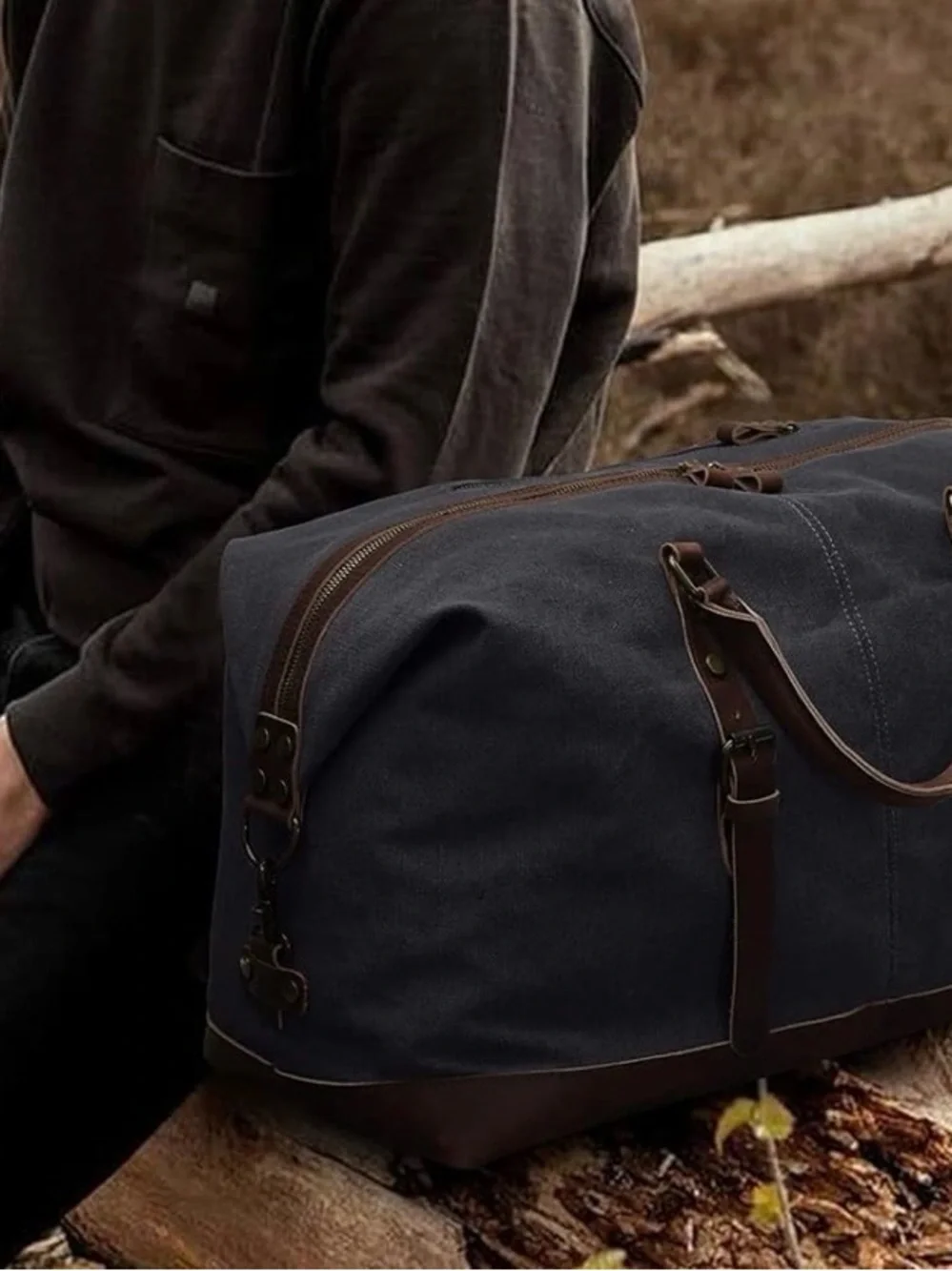 All Black Weekender / Carryall / Carry On Travel Bag